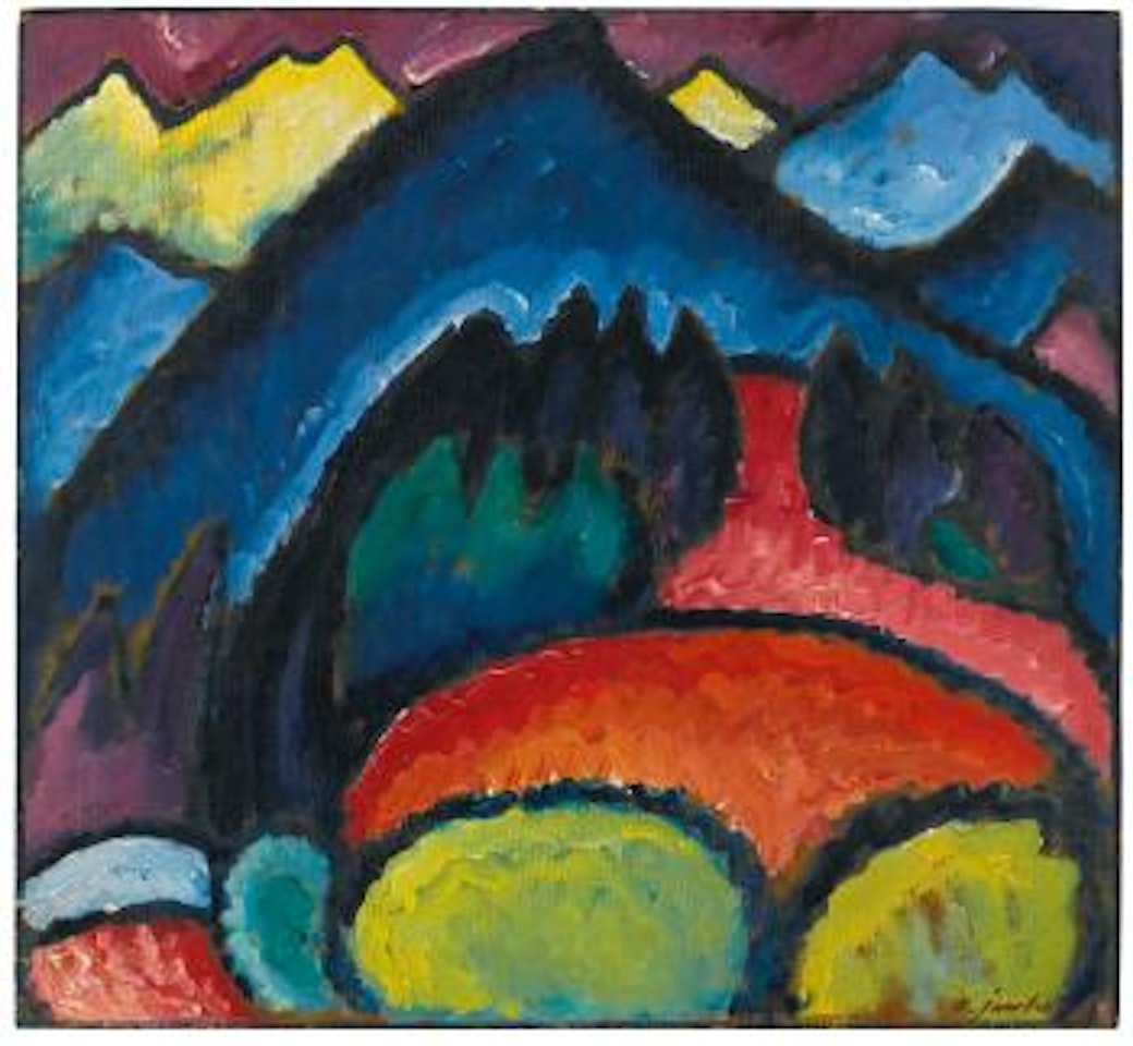 Oberstdorf (Gebirge) (Oberstdorf - Mountains) by Alexej von Jawlensky