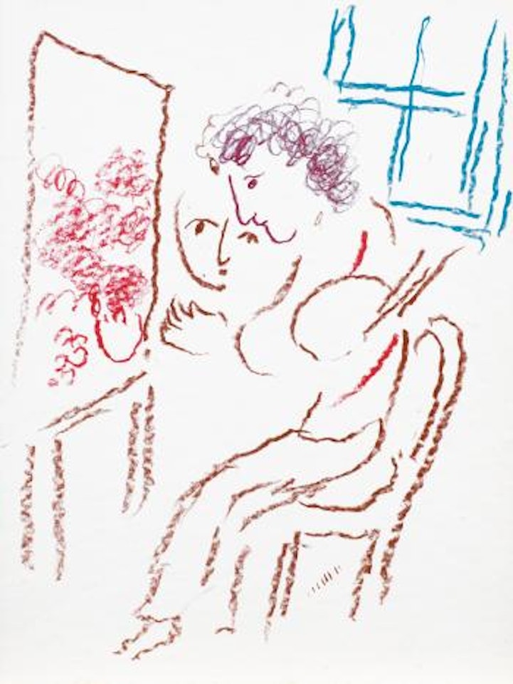 Le Peintre Au Chevalet by Marc Chagall