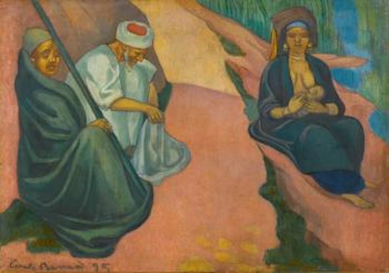 Jeune Femme Allaitant (La Fuite En Égypte) by Emile Bernard