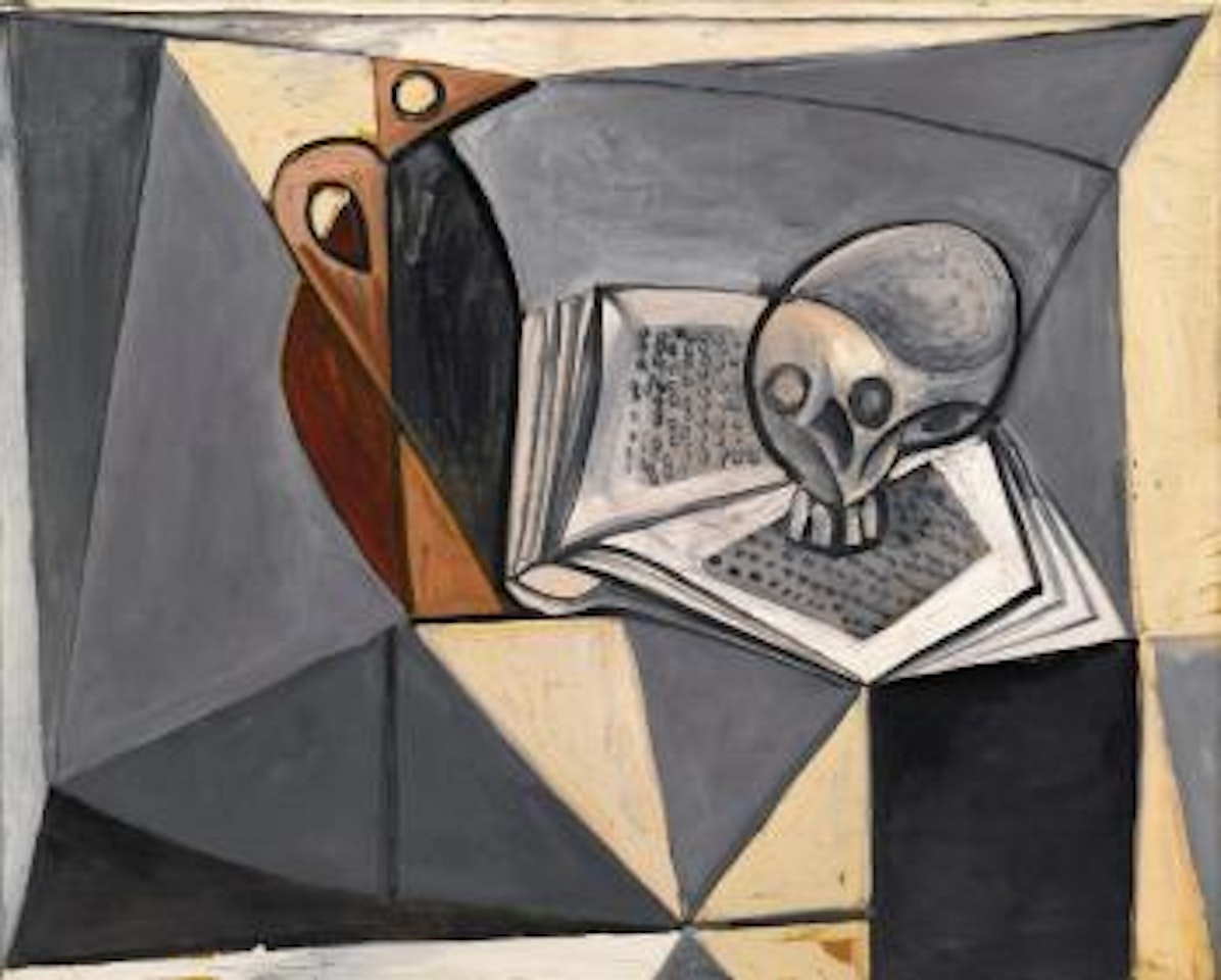 Tête De Mort et Livre by Pablo Picasso