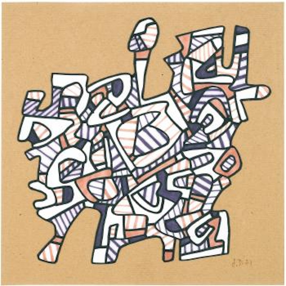 Chateau Logologique II by Jean Dubuffet