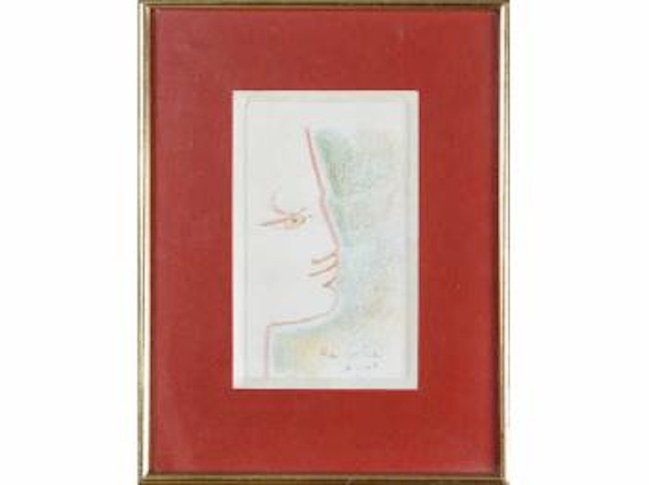 Tête d'homme, profil droit by Jean Cocteau
