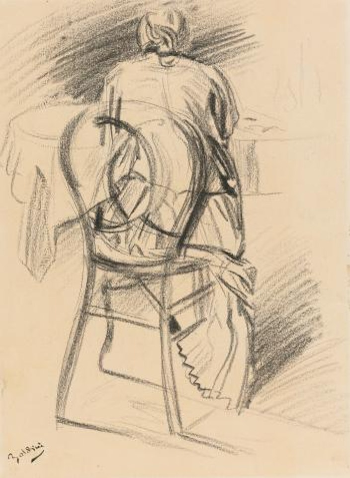 A Woman Seated Seen From Behind by Giovanni Boldini