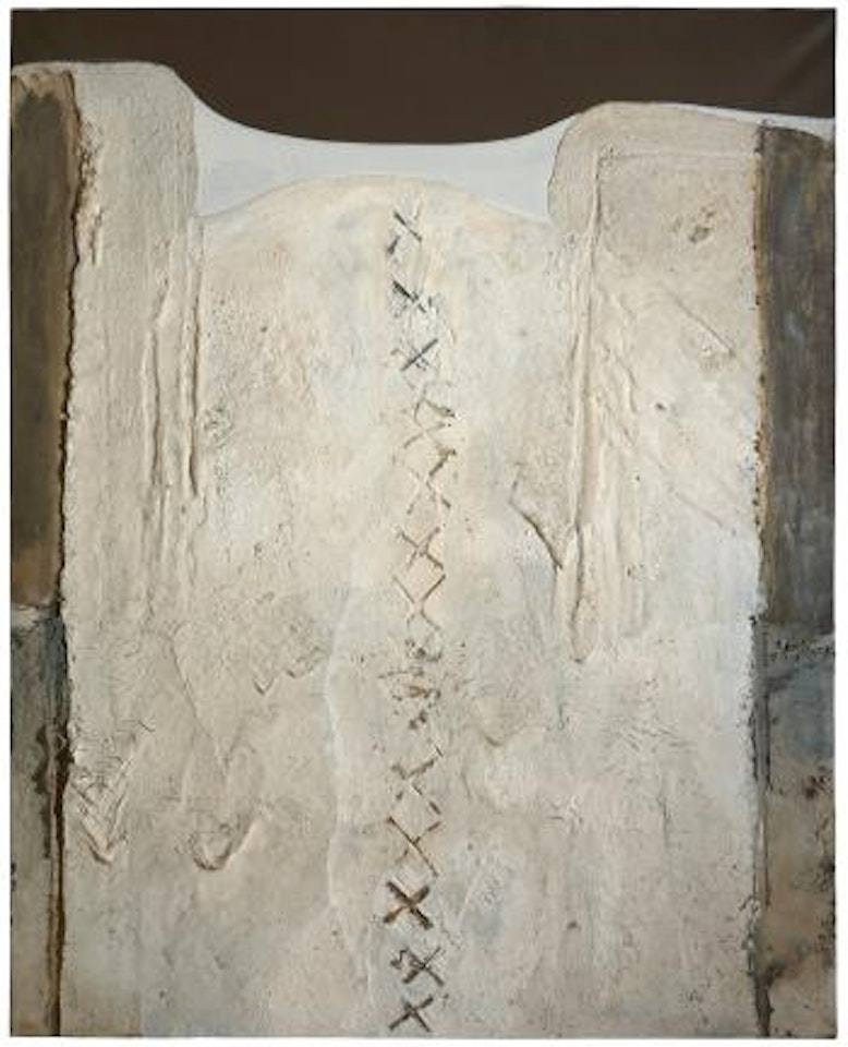 Relieve Blanco Con Cruces by Antoni Tapies