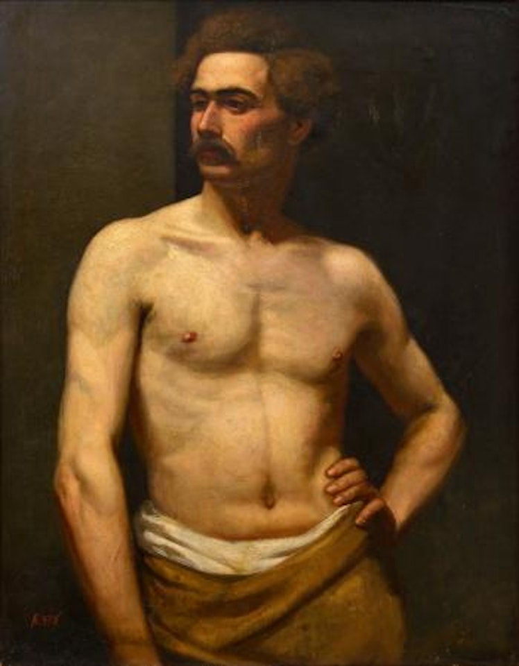 Male Model by Albert Edelfelt