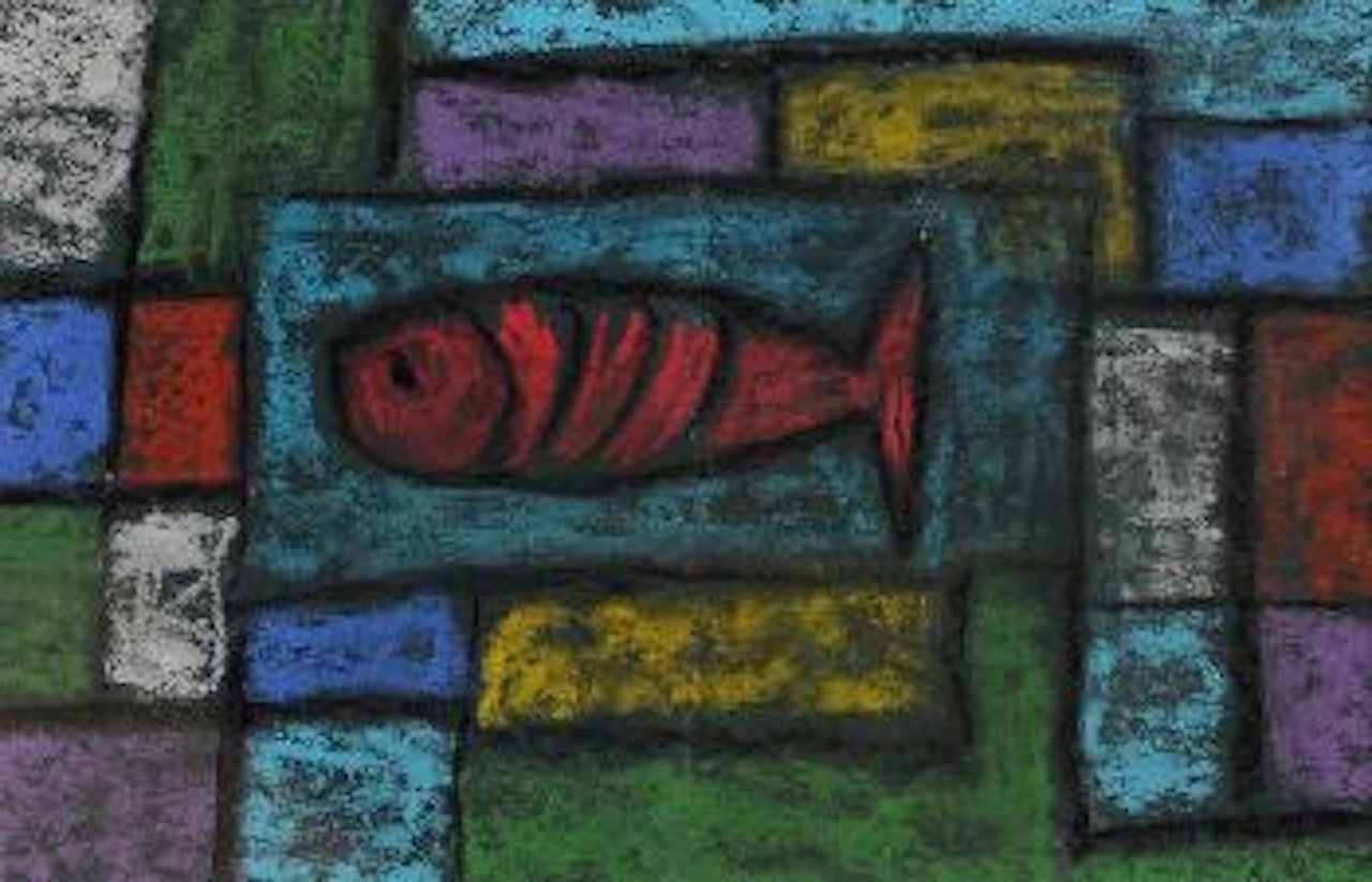 Study for stained with fish by Gerard Dillon