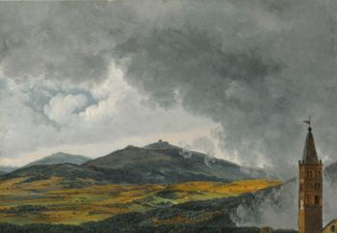 View Of Monticelli, Near Tivoli by Simon Denis