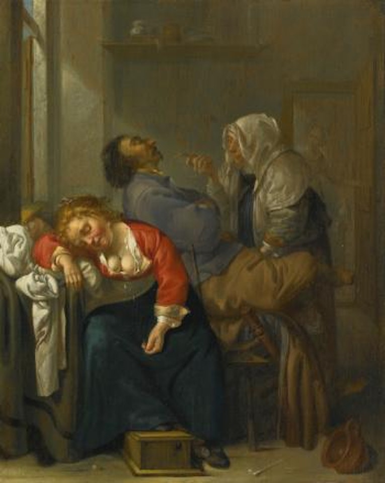 Tickled Sleep (Bordello Scene With Sleeping Couple) by Jacob Duck