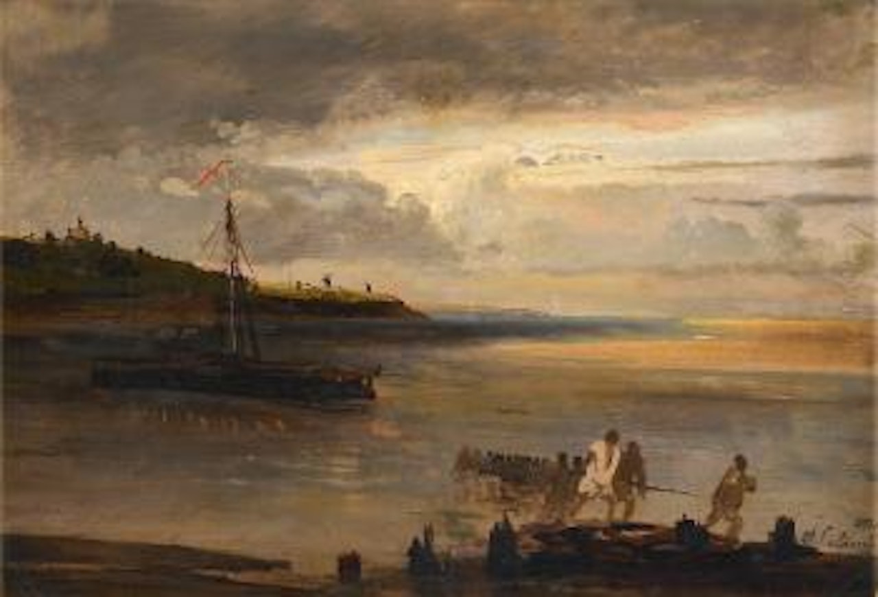 Boaters By Volga by Aleksei Kondratievitch Savrasov
