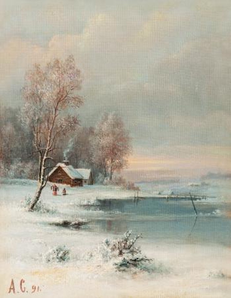 Coast During Winter by Aleksei Kondratievitch Savrasov