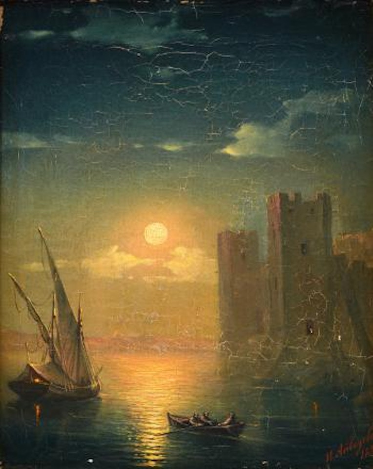 Evening Light Over The Fort by Ivan Konstantinovich Aivazovsky