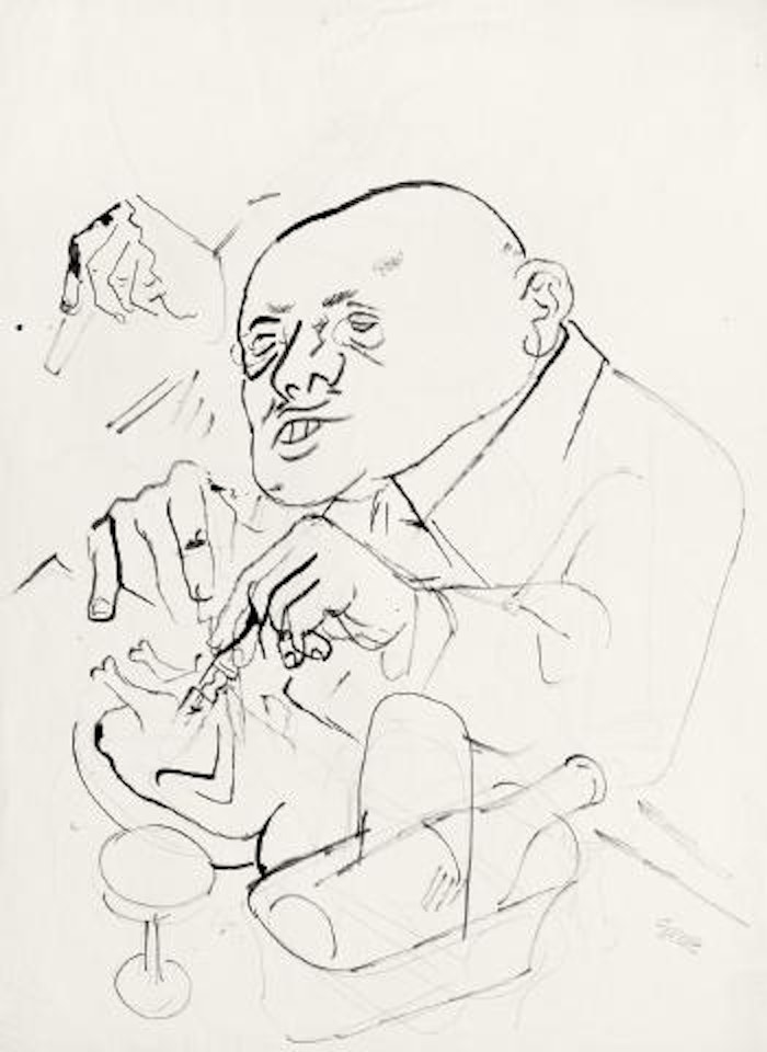 Der Fresser. Lady Hamilton by George Grosz