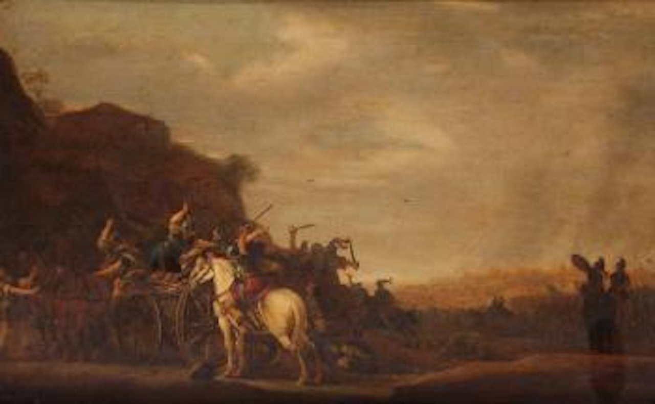 Cavaleriegevecht / Scène de cavalerie by Joost Cornelisz Droochsloot