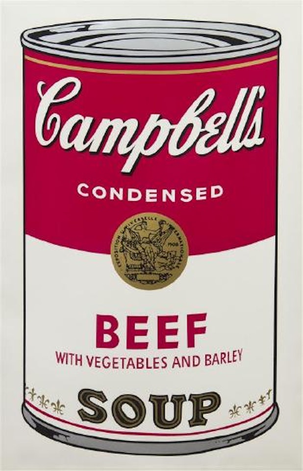 Beef with Vegetables and Barley (from Campbell's Soup I) by Andy Warhol