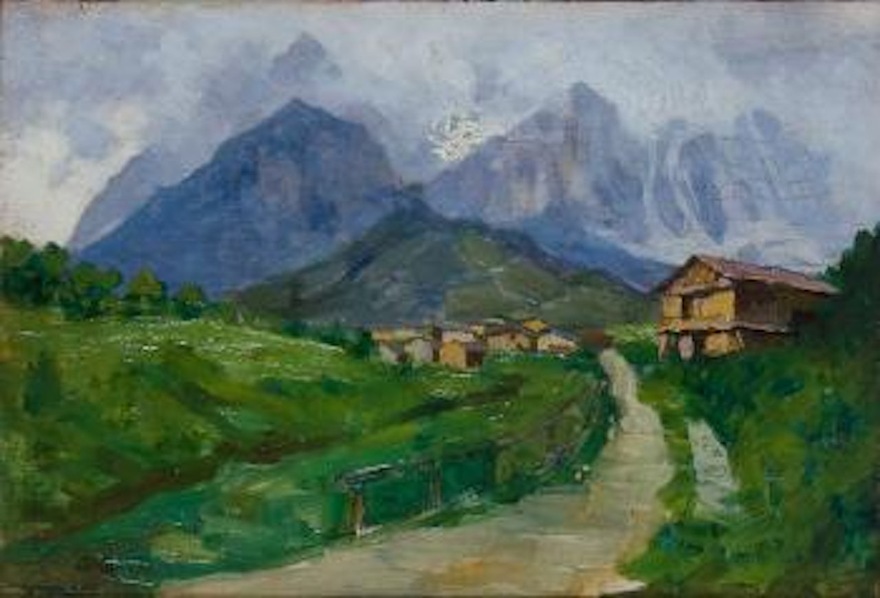 Paesaggio montano by Guglielmo Ciardi