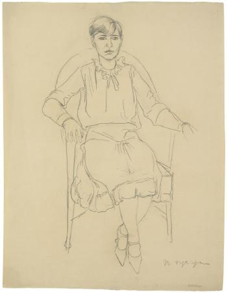 Sitzende (Speedy) by Rudolf Schlichter