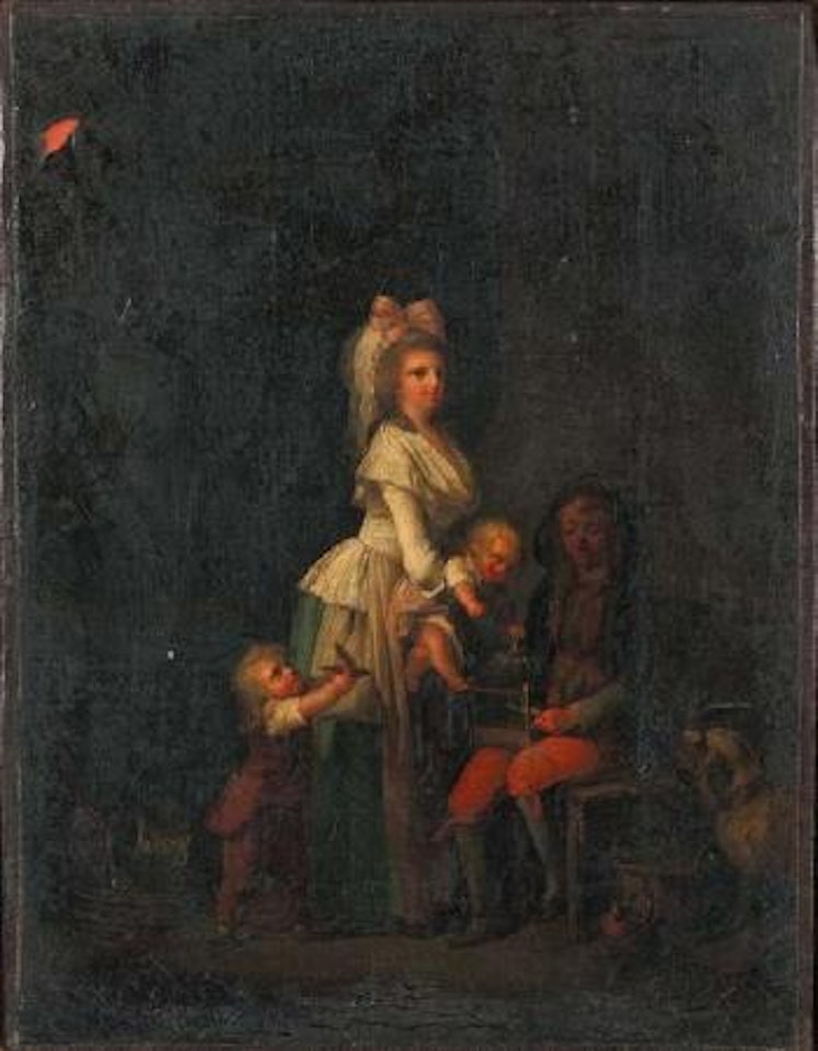 La cage à l'oiseau by Louis-Leopold Boilly
