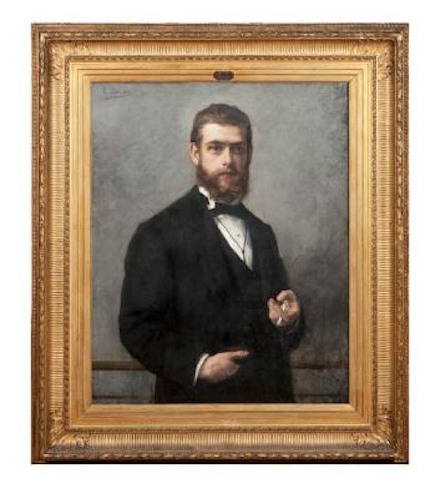 Portrait du sculpteur lillois Albert Darcq by Leon Comerre