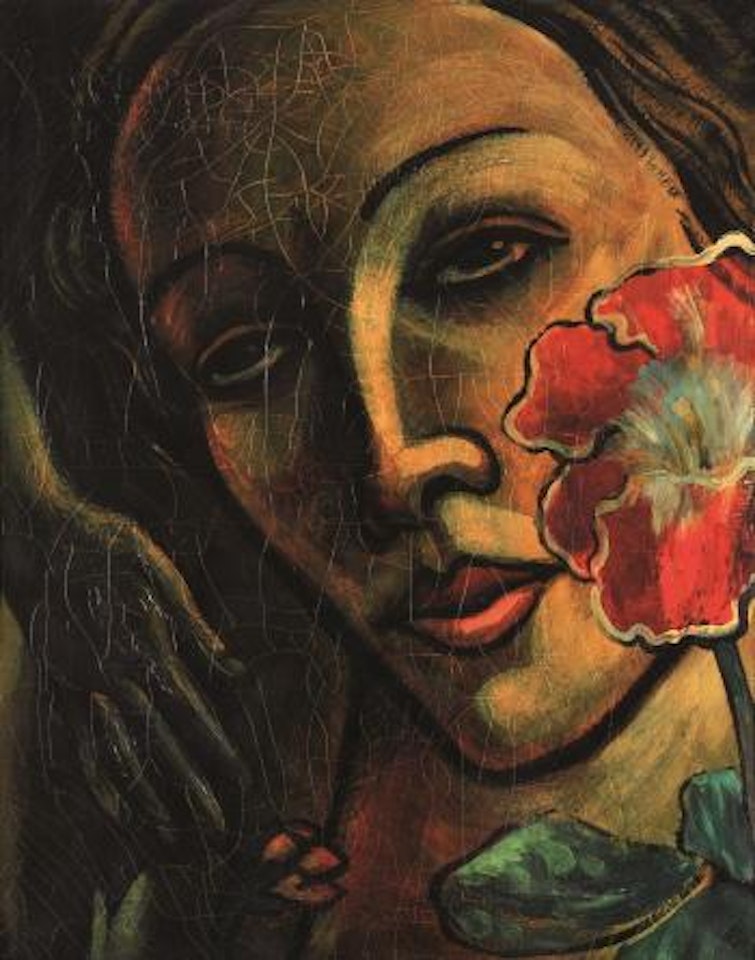 Tête de femme à la fleur by Francis Picabia