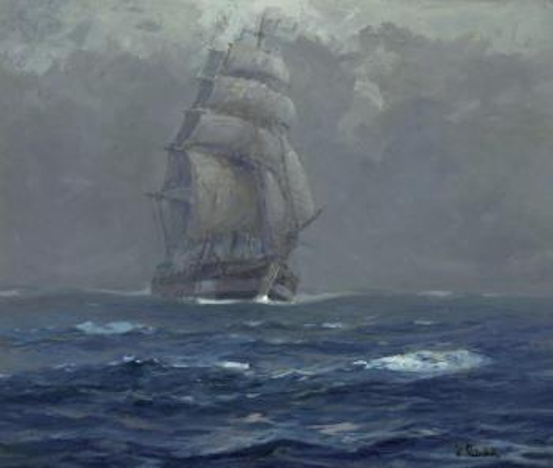 Coming though the fog, Pacific Ocean by William Ritschel