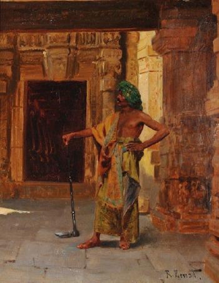 Le gardien du temple by Rudolf Ernst