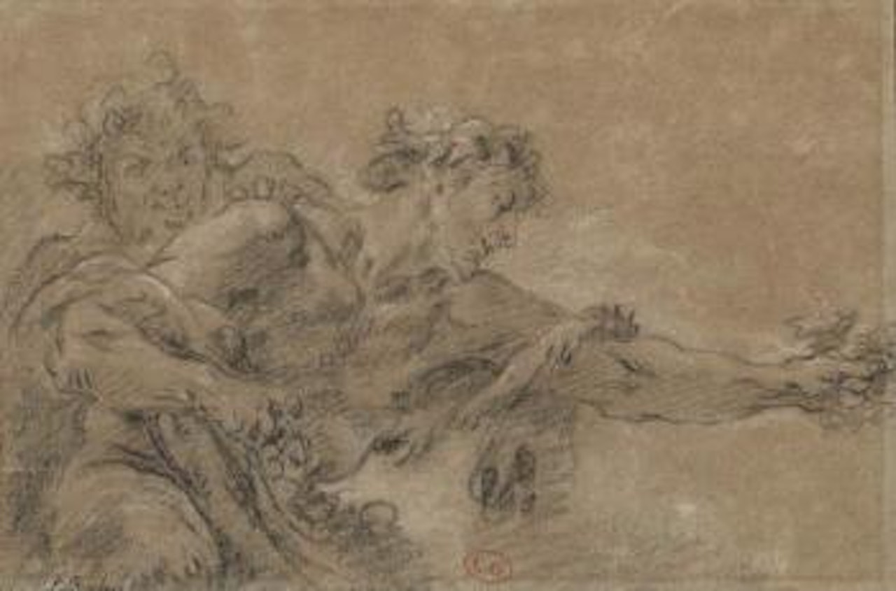 Two Satyrs by Francois Boucher