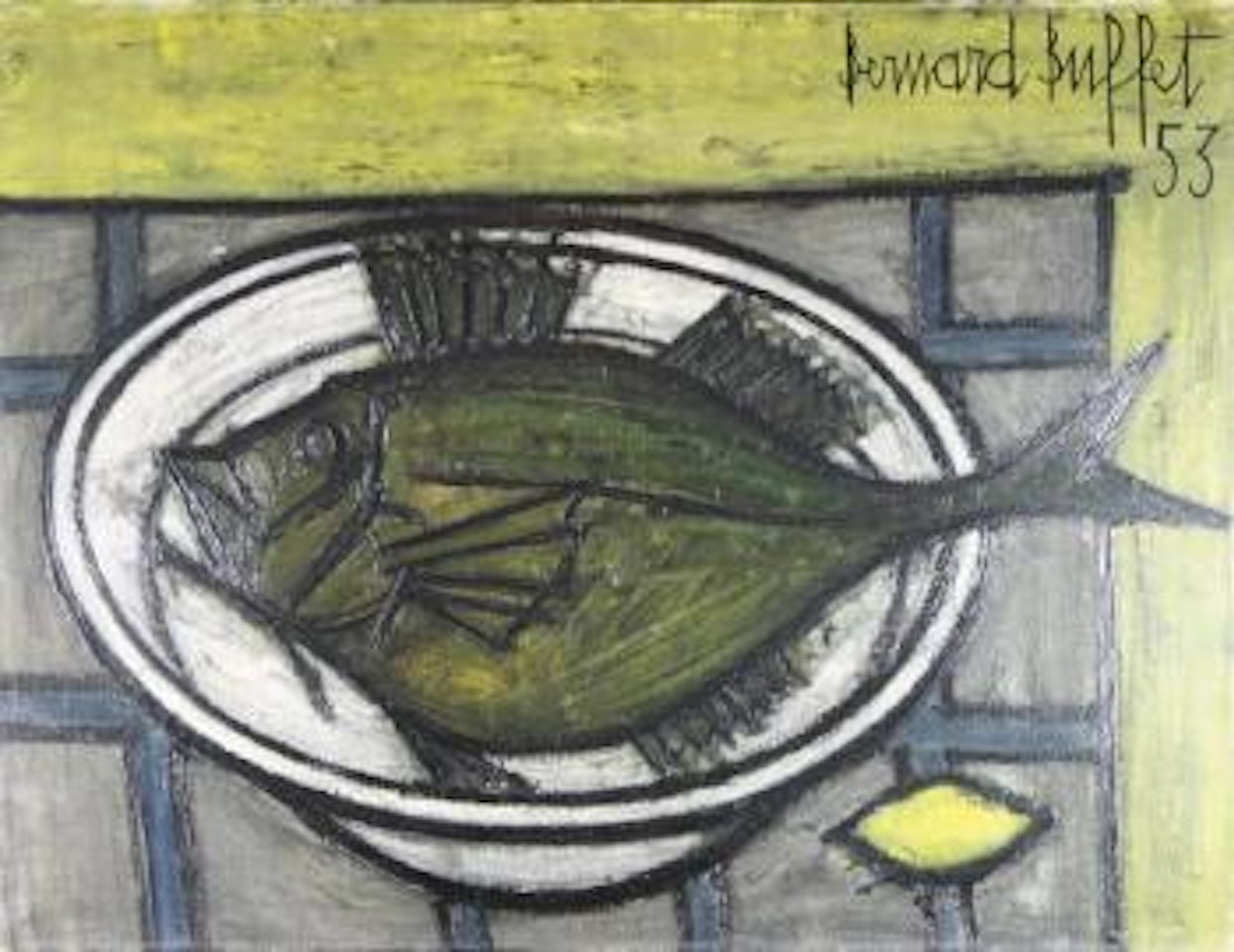 Nature morte au poisson by Bernard Buffet