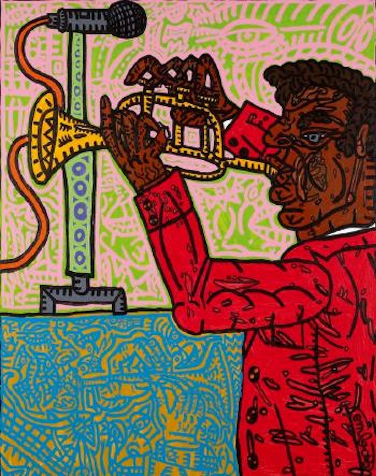 Trompette black jazz by Robert Combas