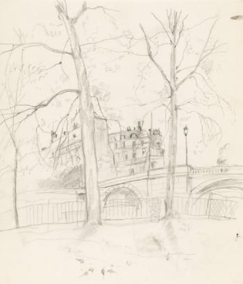 Bord de Seine by Leonard Tsuguharu Foujita