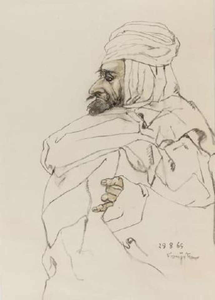 Homme observant by Leonard Tsuguharu Foujita