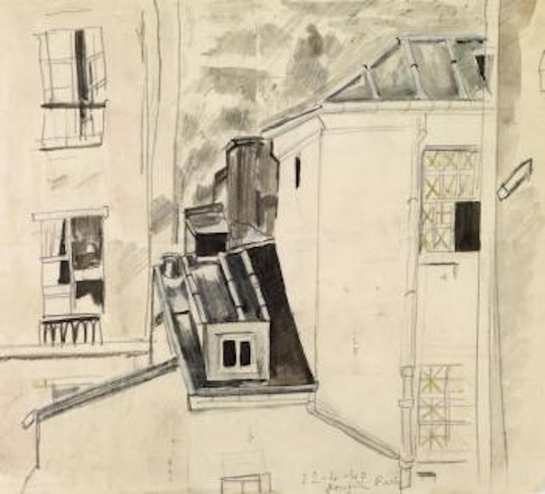 Les toits by Leonard Tsuguharu Foujita