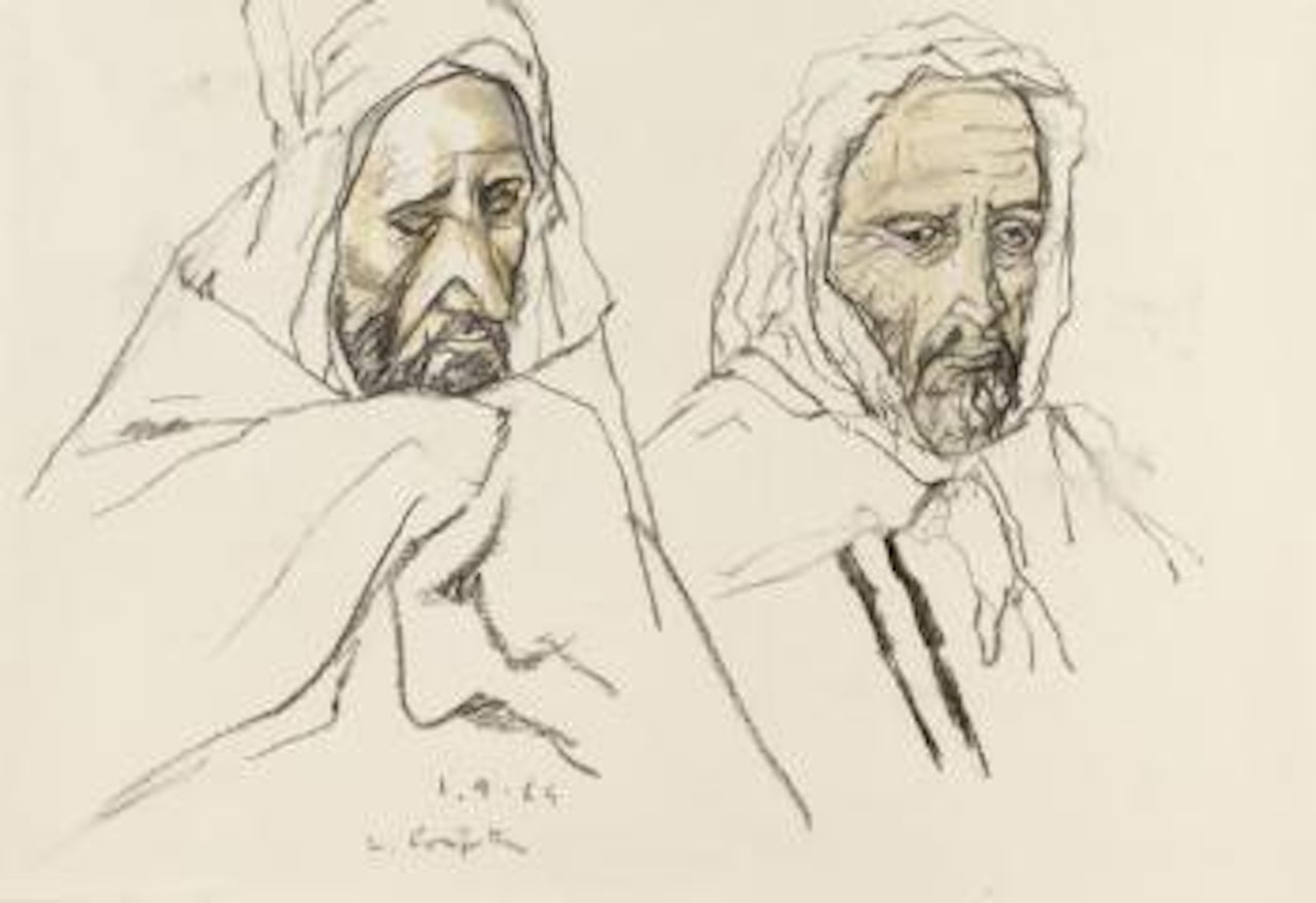 Visages d'hommes by Leonard Tsuguharu Foujita