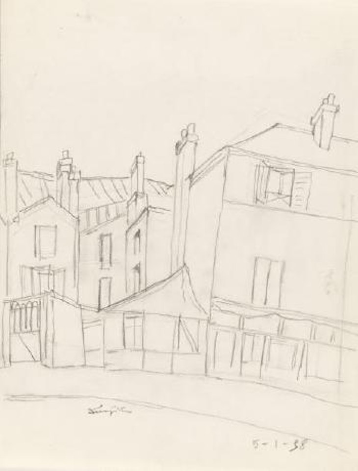 Vue du trottoir by Leonard Tsuguharu Foujita