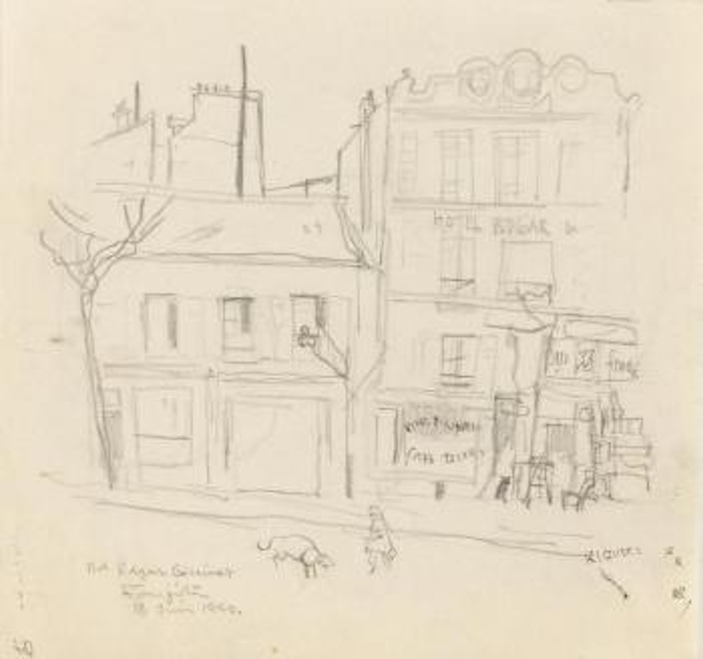 Boulevard Edgar Quinet by Leonard Tsuguharu Foujita