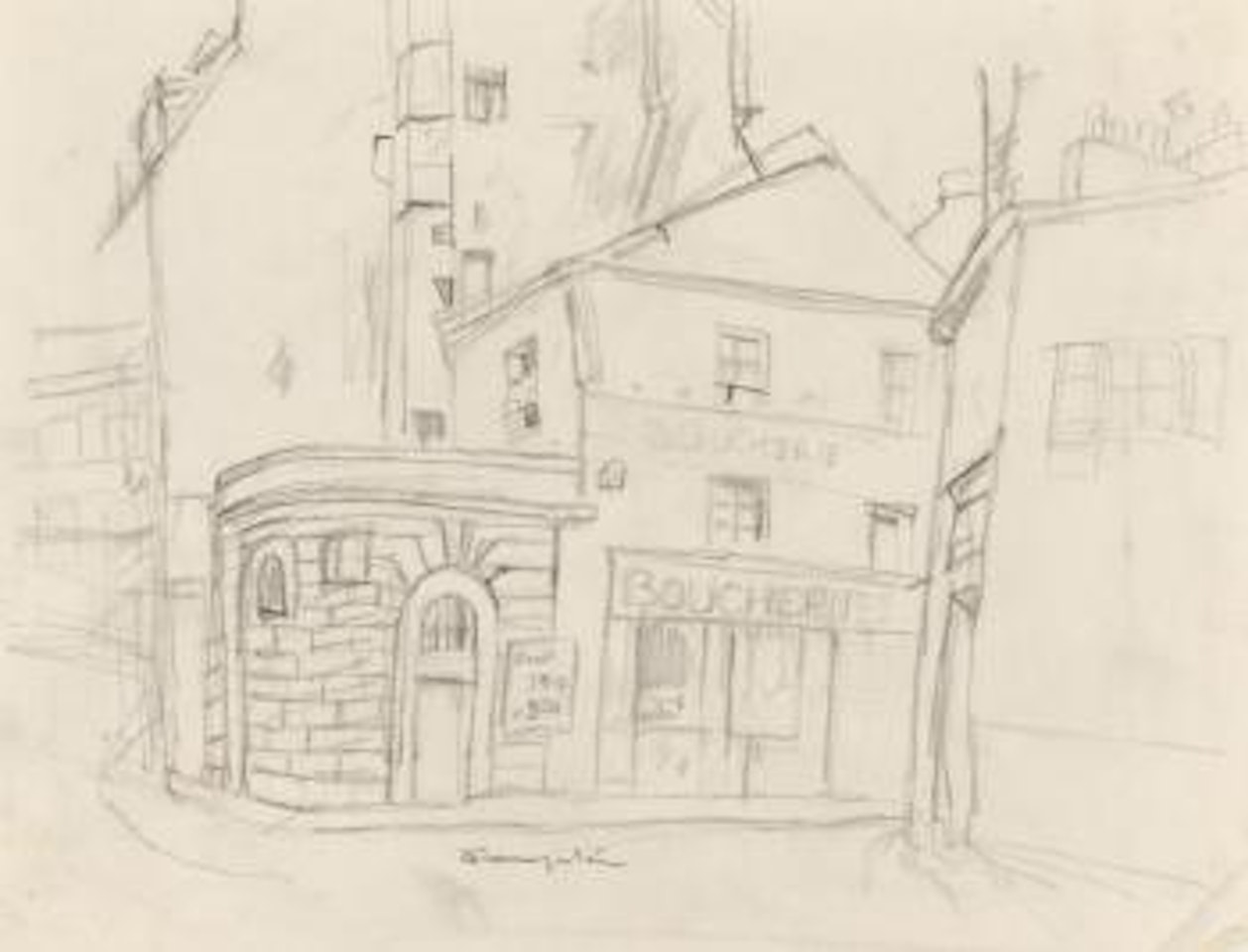Paysage de Paris by Leonard Tsuguharu Foujita