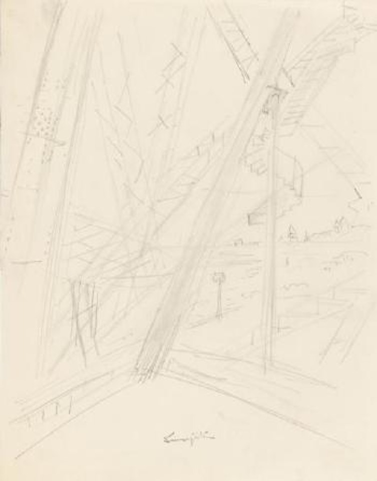 Le pont suspendu by Leonard Tsuguharu Foujita