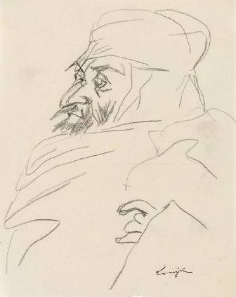 Visage d'homme by Leonard Tsuguharu Foujita