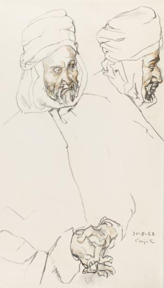 Deux hommes by Leonard Tsuguharu Foujita