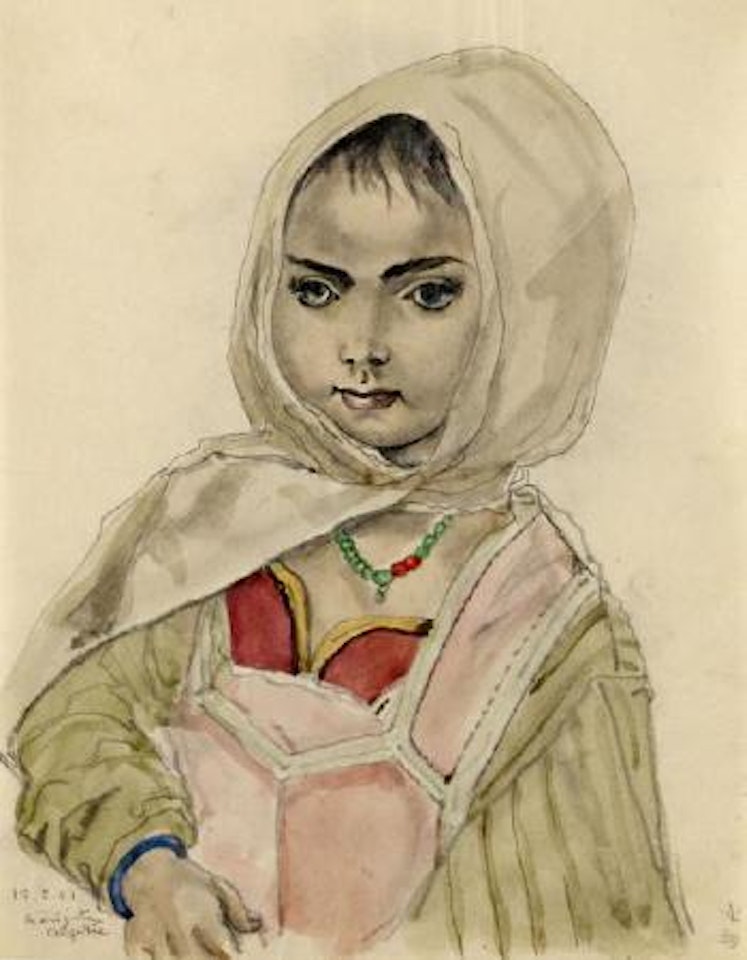 Petite fille coquette by Leonard Tsuguharu Foujita