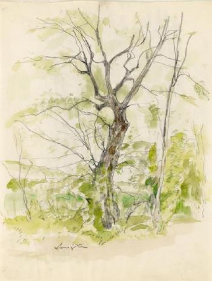 L'approche de la forêt by Leonard Tsuguharu Foujita
