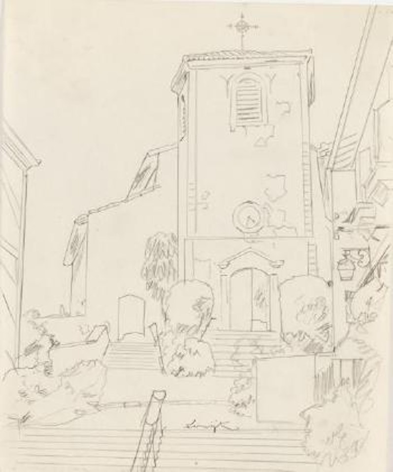 Eglise à Biriatou by Leonard Tsuguharu Foujita