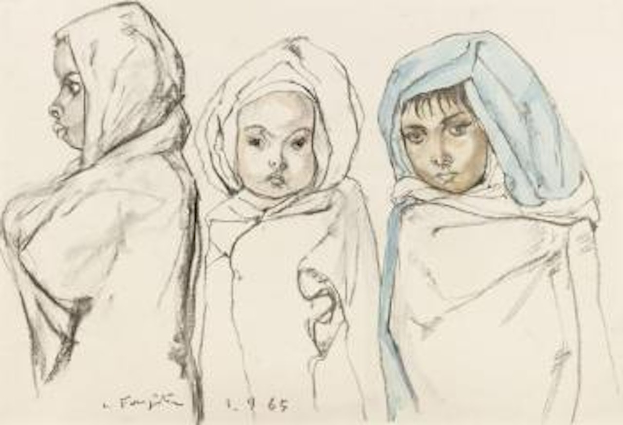 Les petits Bedouins by Leonard Tsuguharu Foujita