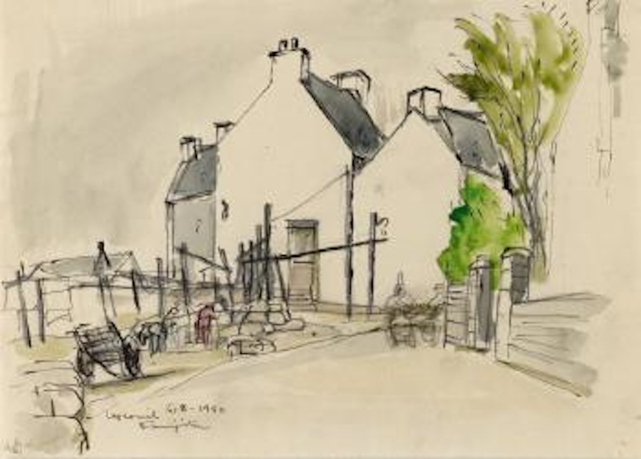 Paysage breton by Leonard Tsuguharu Foujita