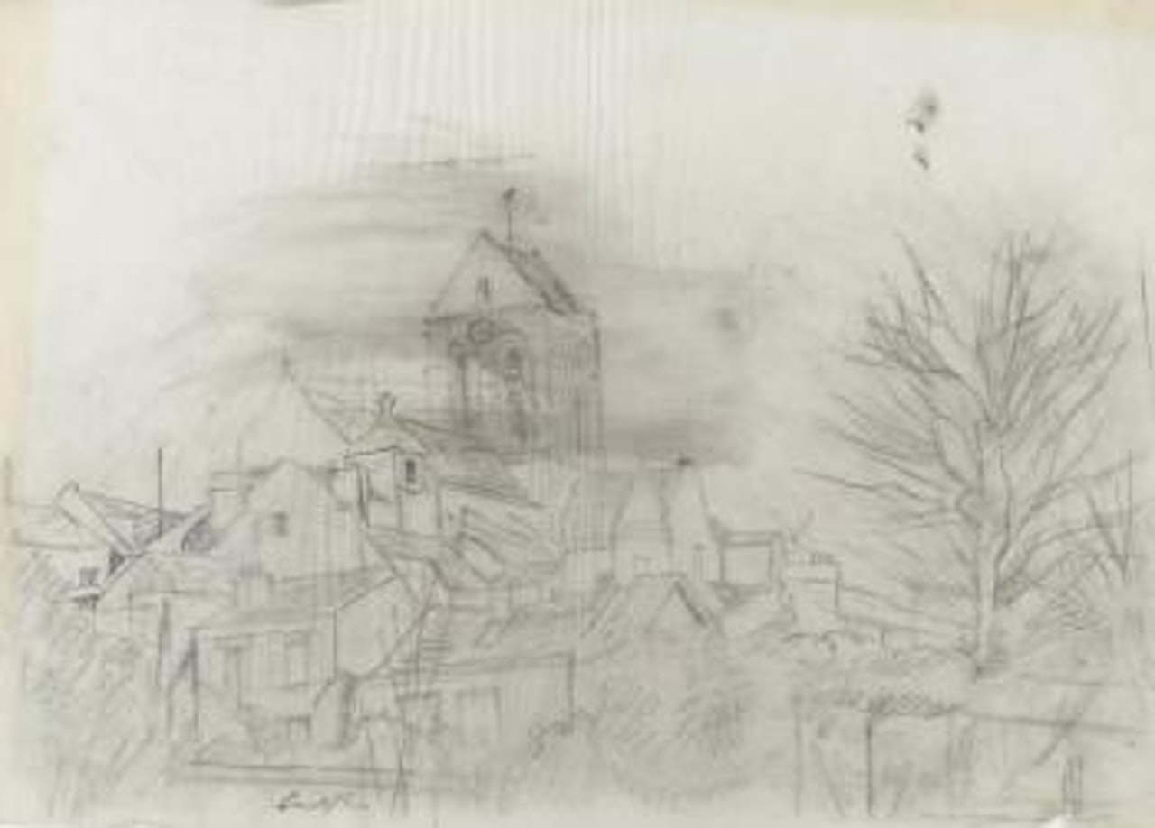 Paysage by Leonard Tsuguharu Foujita