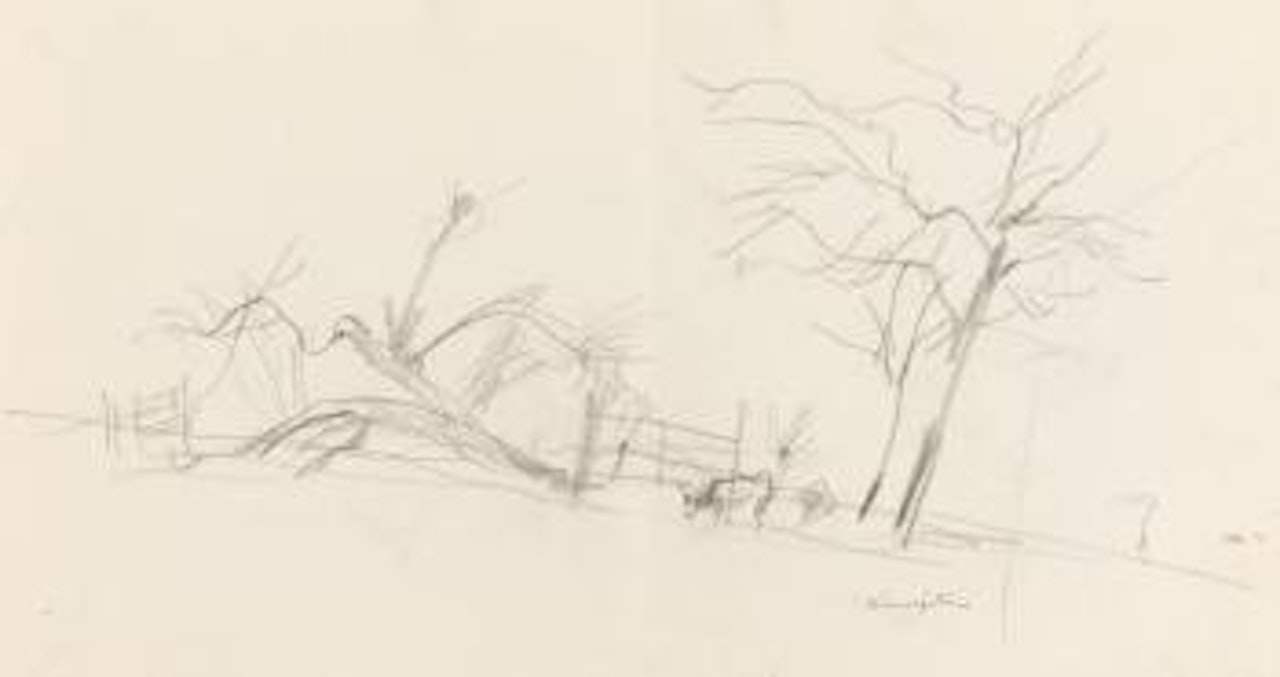 Paysage by Leonard Tsuguharu Foujita