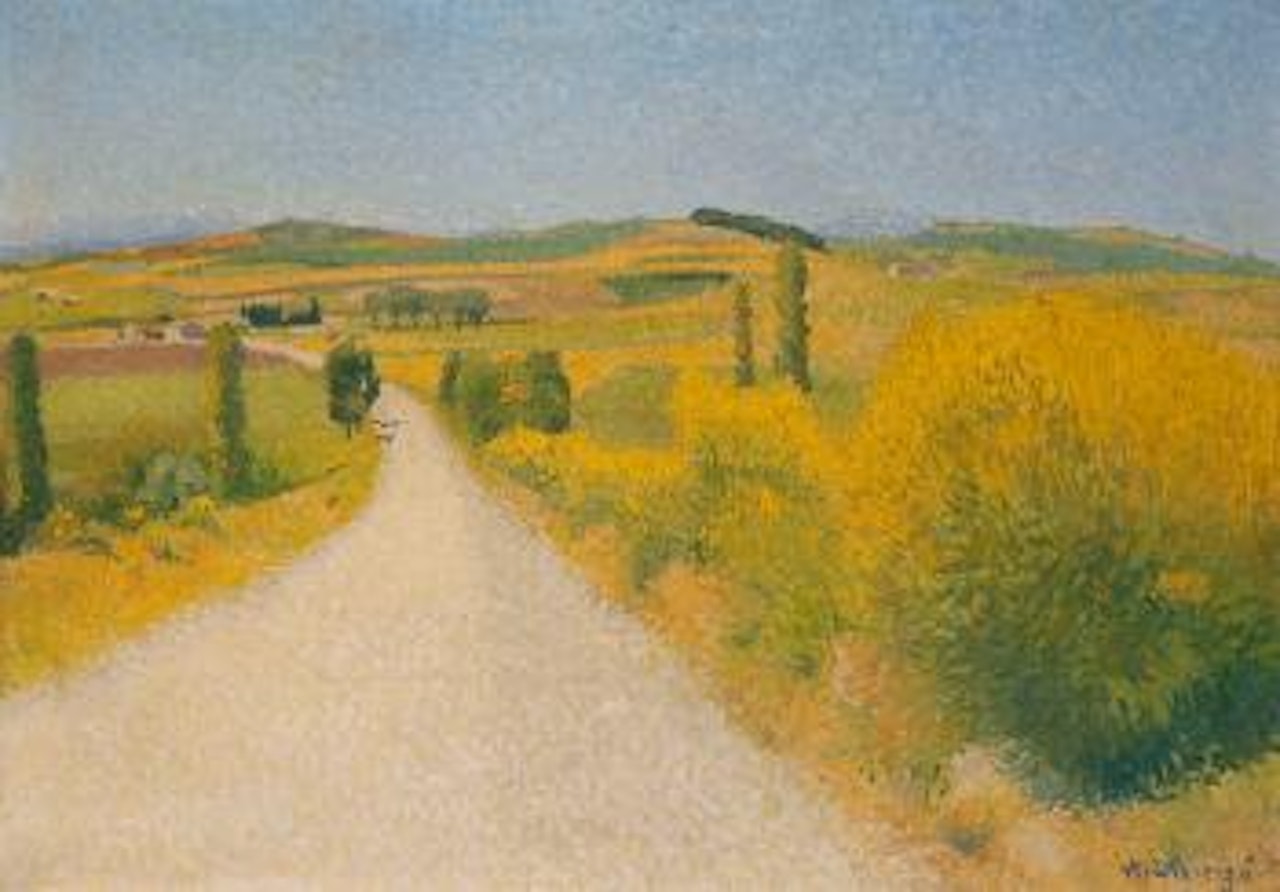 Paysage du sud, les genêts by Achille Laugé