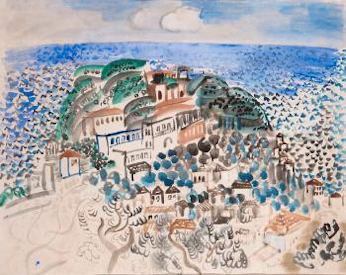Le village au bord de la mer by Raoul Dufy