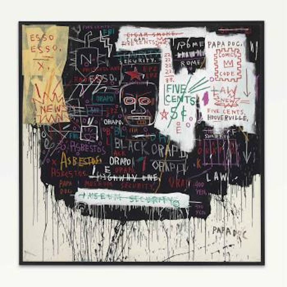 Museum Security (Broadway Meltdown) by Jean-Michel Basquiat
