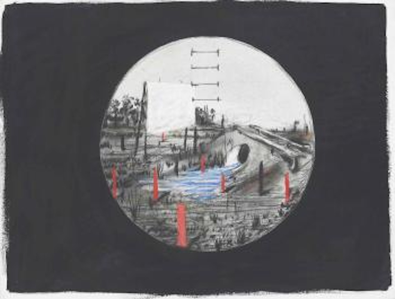 Drawing for the film Felix in Exile by William Kentridge