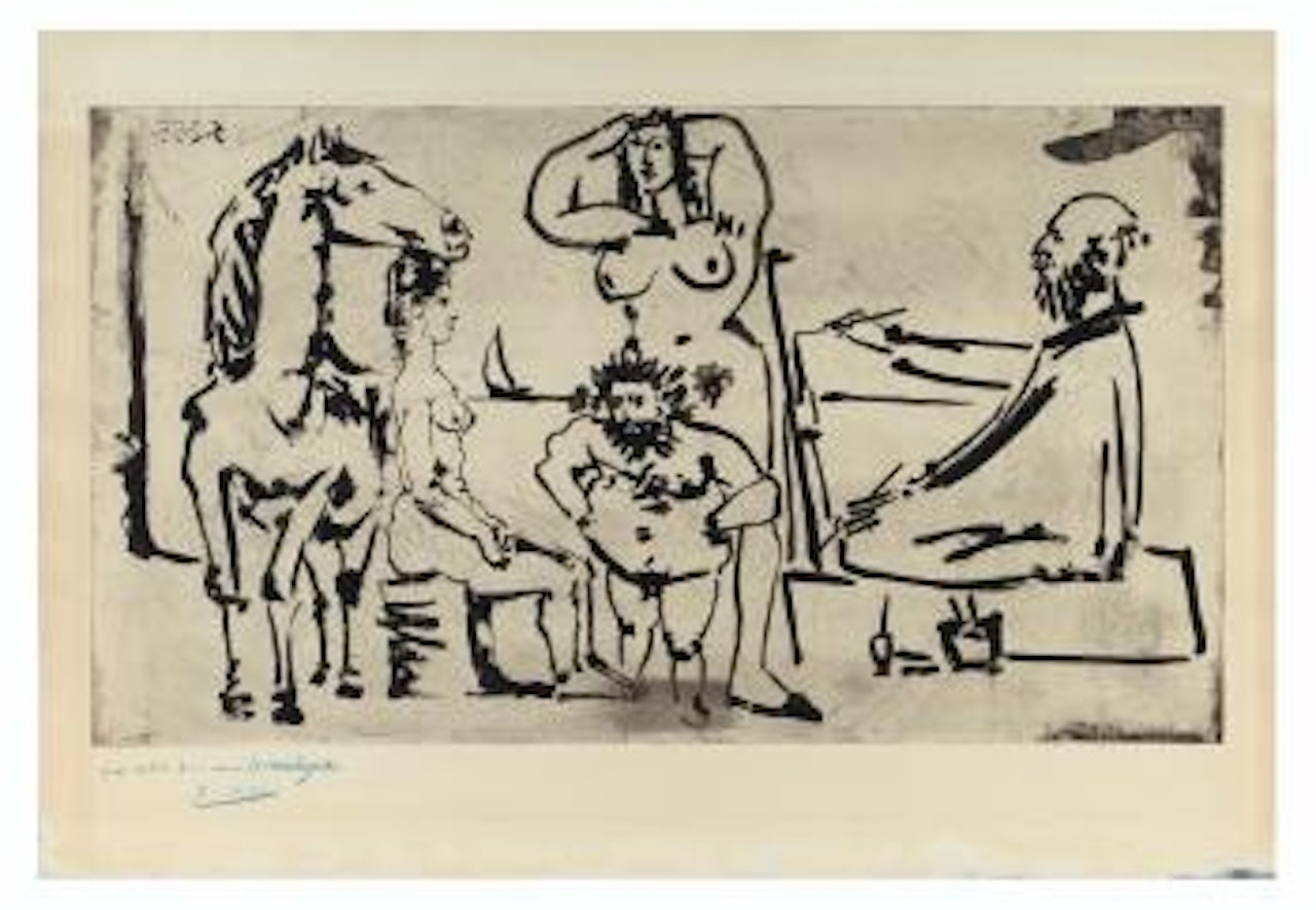 Le Peintre Sur La Plage by Pablo Picasso